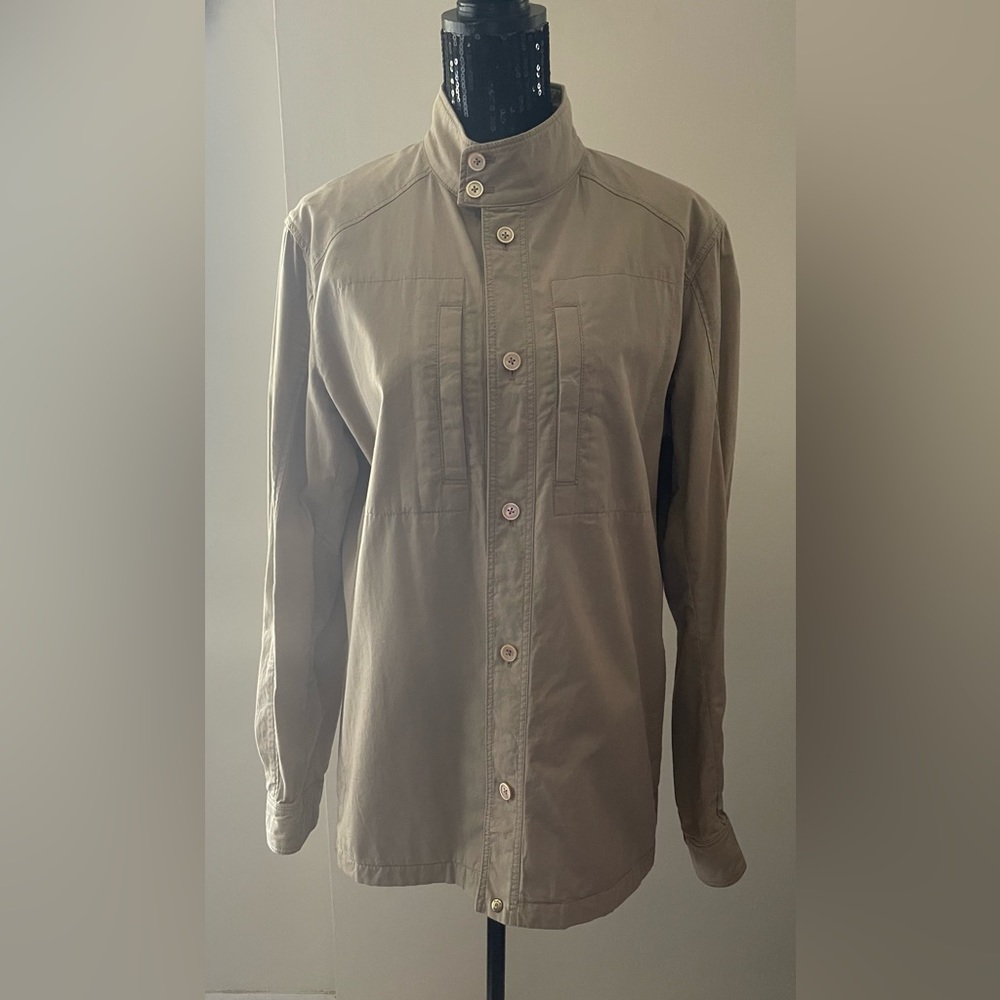 Massimo Dutti Beige Shirt Jacket Size Large